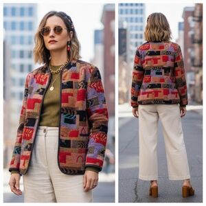 Tradition Country Collection Tapestry Patchwork Cottagecore Boho Hippie Jacket